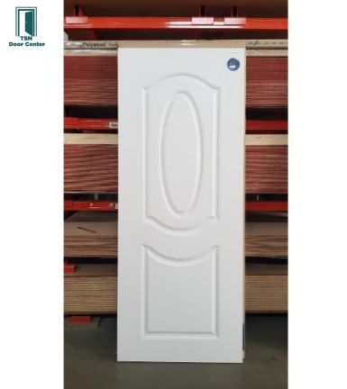 ประตูUPVC (ไวนิล) ทึบล้วน PNR002 ยี่ห้อโพลีวู้ด สีขาว ใช้ภายนอก ทนแดดทนฝน กันน้ำ 100%